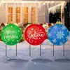 Nuevo letrero de suelo navideño con diseño de cachorro Grinch, letrero impermeable para césped de fiesta al aire libre, jardín