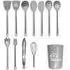 Set de 23 piezas de espátula y cuchara de silicona transfronteriza antiadherente especial de silicona espátula de silicona de grado alimenticio juego de utensilios de cocina al por mayor