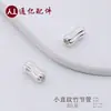 Plata de Ley S925 Personalizada Tubo de Bambú Tubo Curvo de Bambú Accesorios para Joyería DIY Tubo Redondo Accesorios de Bambú Tubo de Plata Pequeño Venta al por Mayor