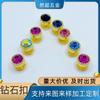 Botones de Ropa de Aleación de Zinc Personalizados Coloridos con Diamantes Bolsas Sombreros Metal Redondo Vidrio Diamante Hebillas Decorativas