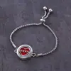 Regalo novia acero titanio hueco aromaterapia abierto pulsera aceite esencial tamaño ajustable europeo y americano pulsera perfume moda