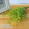 Suministro directo de fábrica simulación castaña flor artificial decoración flor colgante de pared flor de plástico de material suave planta verde accesorios de pared