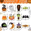 Novas Decorações de Halloween Ornamentos Planos de Madeira para Pendurar na Parede Atmosfera Festiva Suprimentos para Festa Decoração de Casa