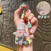 Cordão de Celular de Coelho Tricotado em Lã Corrente de Celular com Contas Criativa Chaveiro Pingente de Bolsa Decoração de Câmera