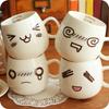 Taza Creativa expresión linda cara sonriente Taza Estudiante Taza Fábrica venta al por mayor directa