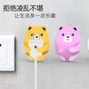 Gancho de Oso Multifuncional Adhesivo Sin Taladro Montado en Pared Almacenamiento Gancho Fuerte para Cables de Alimentación