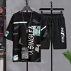 Nuevo Conjunto de Camiseta de Manga Corta de Verano para Hombre, Ropa de Marca Moderna para Hombre, Adolescentes, Estudiantes, Niños Mayores, Atractivo Conjunto Deportivo, Moderno