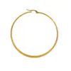 Pendientes Exagerados de Círculo Grande con Agujero en la Oreja Anillo para la Oreja Pendientes de Acero Inoxidable Joyería de Acero de Titanio Color Dorado 18K Electrochapado