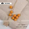 Materiales de Cuentas Pulidas Acrílicas Kit de Cuentas DIY Multicolor Hecho a Mano Cuentas Redondas de 10 mm Cuentas Sueltas Colgante de Bolsa Dulce
