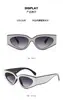 Gafas de Sol de Estilo Nuevo Europeas y Americanas, Modernas y Versátiles, de Bloqueo de Color de Moda para Mujer de Gama Alta con Protección UV para Fotografía Callejera