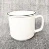 Caneca de Cerâmica Criativa para Uso Diário com Impressão de Logo, Caneca de Café Publicitária para Presente, Caneca de Presente Personalizada, Moderna e Simples
