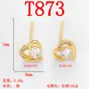 Pendientes de Cobre Puro de Venta Caliente Transfronteriza al por Mayor Mini Exquisitos Copo de Nieve Trébol de Cuatro Hojas Creativo con Incrustaciones de Diamante Material Versátil para Pendientes