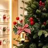 Festival de Natal Sino de Ferro Forjado Tocando Pingente Enfeites Acessórios de Decoração para Árvore de Natal Adereços Janela Decoração de Natal