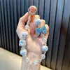 Chaveiro de Acrílico Corrente para Celular com Contas Pingente para Mochila de Estudante Feminina Corrente com Pingente de Diamante Atacado de Pequenos Produtos Yiwu