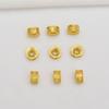 Cuentas de mantra de seis palabras de oro antiguo que conservan el color, pulsera DIY, pulsera, cuentas de oro, cuentas sueltas, accesorios de joyería al por mayor