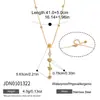 Collar de Acero de Titanio y Circonio Jieding Cadena Ligera de Lujo Nicho en Forma de Y Joyería de Acero Inoxidable Adornos Transfronterizos Sensación de Alta Gama Femenina