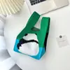 Bolsa de Mano de Celebridad de Internet 2024 Serie Panda Femenina Bolso de Mano a Juego Estudiante Moda Versión Coreana Nueva Bolsa Tejida