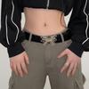 Nuevo Cinturón Ancho de Alta Gama Butterfly Spice Girl para Mujer Estilo Ins Niche Negro Decorativo Jeans con Cinturón de Moda