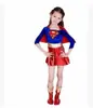 Dia das Crianças Halloween Saia do Superman Fantasia de Performance Herói Superman Cosplay Conjunto para Festa