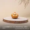Versión Q Lindos Doce Animales del Zodiaco Pieza de Mano Madera Maciza Madera de Tuya Talla de Madera Animal Portátil Pequeño Adorno Wenwan de Mano