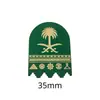 Emblema Nacional Saudita Insígnia Adesivo para Celular Padrão Palmeira e Cimitarra Insígnia de Metal Presente Comemorativo Fonte de Fábrica Transfronteiriça