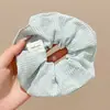 Goma de Pelo de Encaje a Cuadros Coreana para Mujer 2025 Nueva Goma de Pelo Estilo Ins Accesorio para Moño Grande Flor para el Cabello