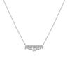 Colar de prata esterlina S925 com zircônia microincrustada, moda europeia e americana, simples, combina com tudo, clássico, tendência, corrente de clavícula, novas explosões femininas