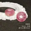 Contas Perfuradas em Gradiente Colorido, Acessórios para Miçangas Artesanais com Furo Grande, Acessórios Decorativos Simples Redondos, Materiais para Miçangas de Roupas e Joias