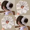 Goma para el pelo floral rosa para mujer 2026 Nuevo estilo Diadema de alta gama para coleta Alta elasticidad Banda para el pelo