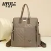 Mochila de Temporada Popular para Mujer, Mochila de Moda y Elegante, Bolsa de Viaje Ligera para el Trayecto Diario, Impermeable para Mujer