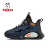 Zapatos de baloncesto de cuero Babu Dou para niños, zapatillas cálidas de cuero impermeables para otoño e invierno para niños, zapatos deportivos para niños al por mayor