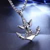 Pingente retrô personalizado masculino em aço inoxidável venda quente moda europeia e americana âncora pingente de titânio joias atacado