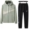 Ropa para Hombre 2026 Primavera y Otoño Nuevo Conjunto Deportivo Casual Cardigan con Capucha y Pantalones Jogger Conjunto de Dos Piezas para Mujer