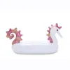 Unicornio Inflable de PVC Extra Grande con Alas Flotantes Cama Flotante Silla Lounge Inflable para Agua Flamenco Rosa Dorado Montura