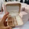 Caixa de joias compacta portátil multifuncional para viagem, pulseira, brincos, brincos, quarto, mesa, nova caixa de armazenamento