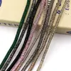 Atacado do Fabricante Corda de Strass Tubo Redondo Acessórios de Joias DIY Materiais para Roupas e Sapatos Strass Colorido Redondo Corda para Celular Personalização