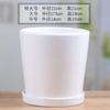 Maceta de cerámica grande especial nórdica creativa con bandeja para el hogar, maceta verde para orquídeas y bonsái, venta al por mayor