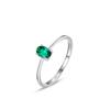 Anillo de plata de ley S925 con diamantes artificiales multicolor para mujer, estilo europeo y americano, de lujo, ligero, con brillantes colores geométricos y circonitas apiladas.