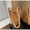 Bolso de Peluche Transfronterizo para Mujer, Nuevo Bolso Cruzado de Hombro Estilo Coreano de Gran Capacidad, Bolso Versátil Simple Casual para el Trabajo
