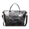 Bolsa Tote Feminina de Grande Capacidade, Estilo Retrô, Sensação de Luxo, Design Simples com Letras, Bolsa de Mão Feminina em PVC, Bolsa para o Dia a Dia para Mulheres