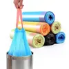 Bolsa de Basura Móvil Nuevo Material Color Cocina Baño Hogar Desechable Engrosada Punto de Ruptura Bolsa de Plástico Bolsa con Cordón