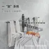 Colgador Giratorio de Ropa sin Taladro Artefacto Secador de Ropa para Baño Poste Secador de Ropa Invisible Montado en la Pared del Balcón