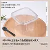 Taza de Mousse para Pastel Cuadrada Transparente Desechable Caja de Empaque para Tiramisú de Leche de Soya Puesto de Postres para Hornear Taza de Salvado de Madera