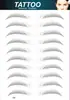 Pegatinas de tatuaje de cejas 6D personalizadas para fabricantes pegatinas de tatuaje de transferencia de agua simples para cejas pegatinas de cejas pegatinas de tatuaje personalizadas