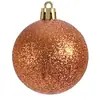 Decoraciones para Árbol de Navidad al por Mayor 4/5/6/8/10cm Brillante Mate Purpurina Galvanizado Plástico Colgante de Bola de Navidad