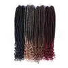 Pelucas Europeas y Americanas, Extensiones de Cabello de Rastas Africanas, Trenzas de Ganchillo Faux Locs de Diosa