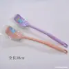 Cepillo de Higiene Cepillo para Inodoro Redondo Cuadrado Hogar Limpieza Escupidera Inodoro Plástico Tipo Plano Silicona Mango Extendido