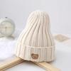 Gorro de lana de color caramelo para niños, invierno 2022, cálido, combinable, transpirable, agradable para la piel.