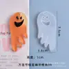 Letrero Colgante de Halloween Amapola Colgante Molde de Resina Esqueleto Calabaza Fantasma Araña Bruja Búho Molde de Silicona