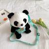 Nueva bolsa de peluche de dibujos animados, recuerdo de viaje, lindo bolso de hombro con forma de panda, muñeca, máquina de muñecas, regalo, bolso de mensajero